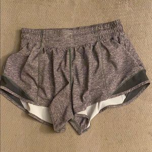 grey lululemon hottie hot shorts
